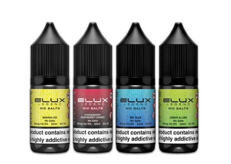 Elux Legend Nic Salts 10ml Flavours